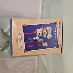 VTG NIB 2002 Sweet Tooth Treats Hallmark Keepsake Christmas Ornaments Set Of 4